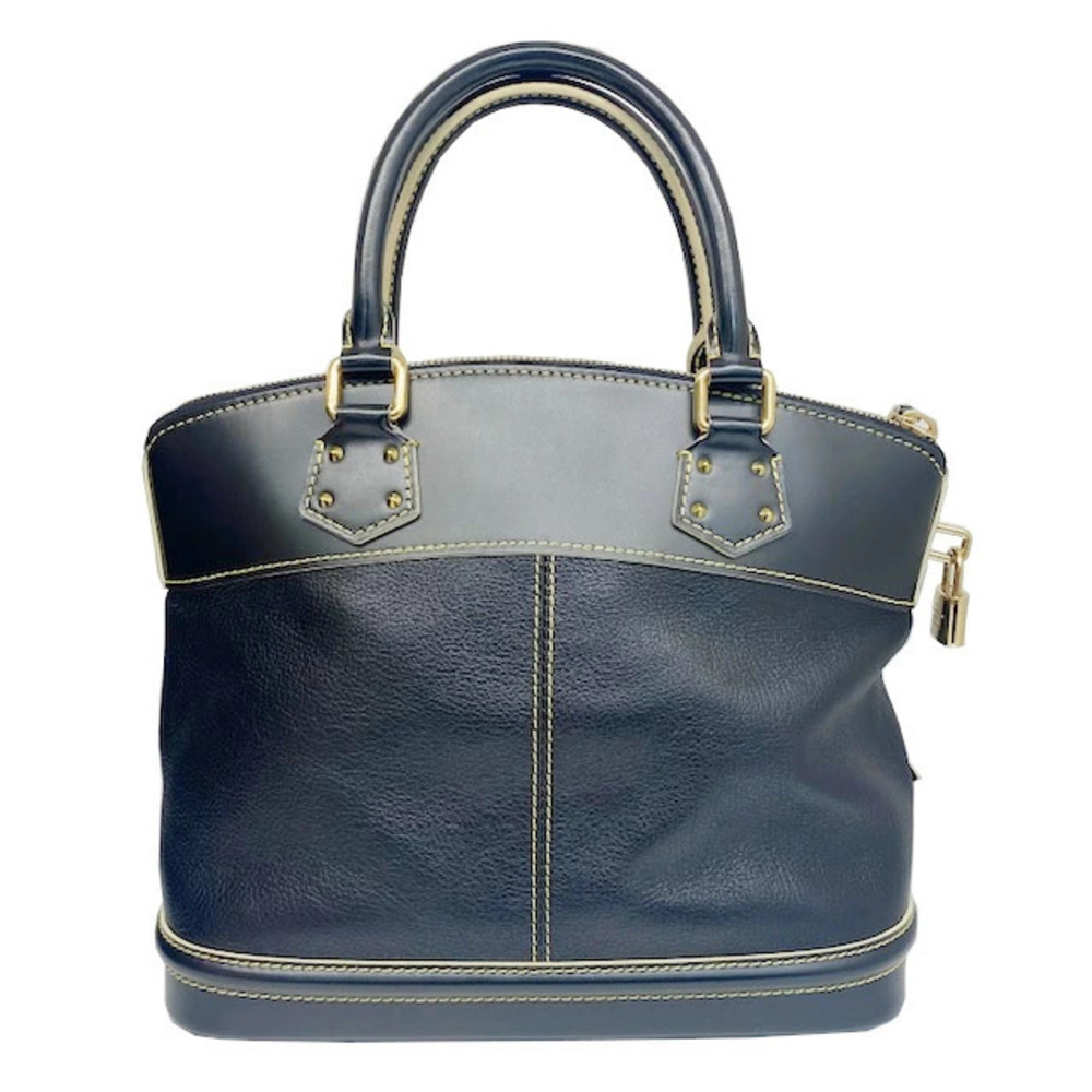Louis Vuitton Lockit Suhali Noir Black Handbag Tote Bag Leather Black